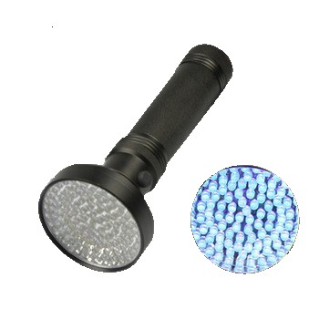 390~395nm UV 100 LED Flashlight,UV Black light Flashlight,UV LED Torch