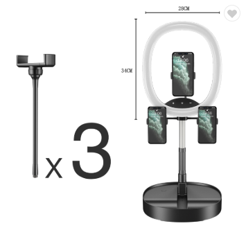 New foldable make up ring light stand professional live broadcast light ring built-in power usb supply photographic lighting